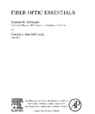 خرید و دانلود نسخه کامل کتاب Fiber Optic Essentials