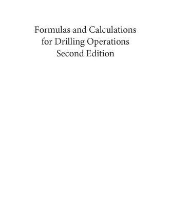 خرید و دانلود نسخه کامل کتاب Formulas and Calculations for Drilling Operations