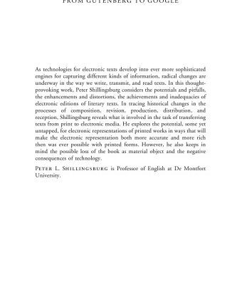 خرید و دانلود نسخه کامل کتاب From Gutenberg to Google: Electronic Representations of Literary Texts