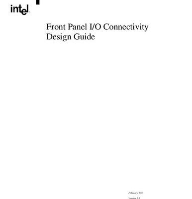 خرید و دانلود نسخه کامل کتاب Front Panel I/O Connectivity Design Guide