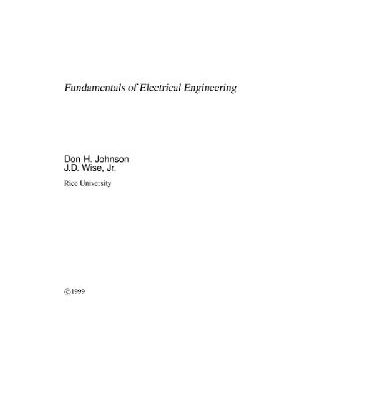 خرید و دانلود نسخه کامل کتاب Fundamentals of electrical engineering