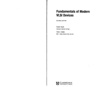 خرید و دانلود نسخه کامل کتاب Fundamentals of Modern VLSI Devices