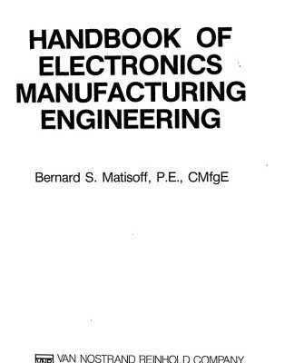 خرید و دانلود نسخه کامل کتاب Handbook of Electronic Manufacturing Engineering