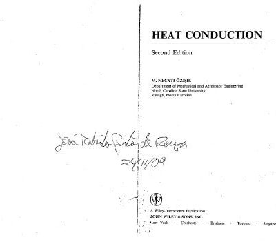 خرید و دانلود نسخه کامل کتاب Heat Conduction, 2nd Edition