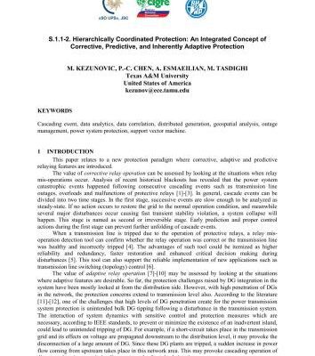 خرید و دانلود نسخه کامل کتاب Hierarchically Coordinated Protection: An Integrated Concept of Corrective, Predictive, and Inherently Adaptive Protection