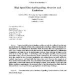 خرید و دانلود نسخه کامل کتاب High speed electrical signalling.Overview and limitations