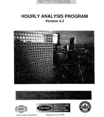 خرید و دانلود نسخه کامل کتاب Hourly Analysis Program (HAP) Basic Training