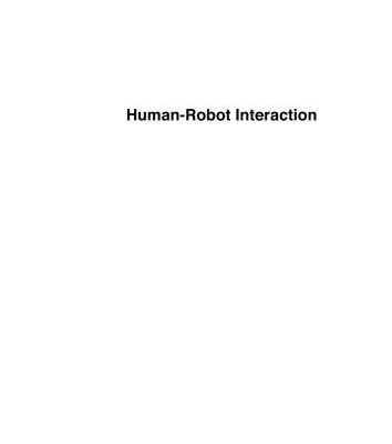 خرید و دانلود نسخه کامل کتاب Human-Robot Interaction