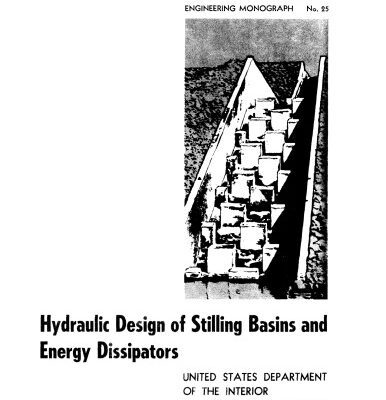 خرید و دانلود نسخه کامل کتاب Hydraulic design of stilling basins and energy dissipators (Water resources technical publication)