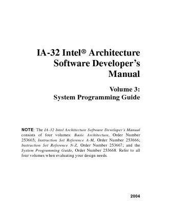 خرید و دانلود نسخه کامل کتاب IA-32 Intel® Architecture Software Developer’s Manual, Volume 3: System Programming Guide
