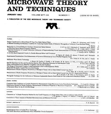خرید و دانلود نسخه کامل کتاب IEEE MTT-V030-I01 (1982-01)