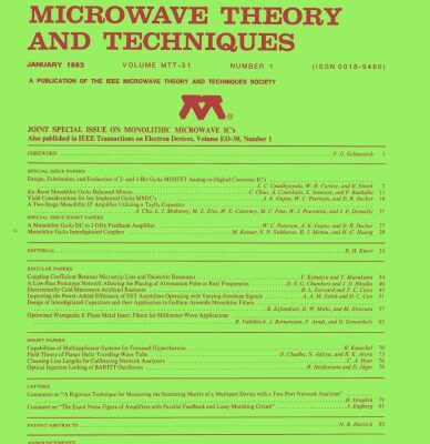خرید و دانلود نسخه کامل کتاب IEEE MTT-V031-I01 (1983-01)