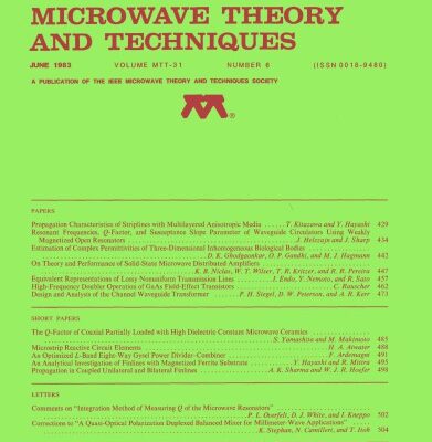 خرید و دانلود نسخه کامل کتاب IEEE MTT-V031-I06 (1983-06)