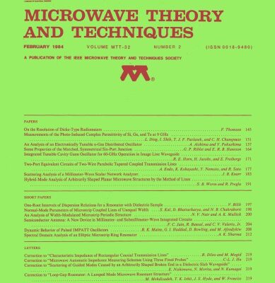 خرید و دانلود نسخه کامل کتاب IEEE MTT-V032-I02 (1984-02)