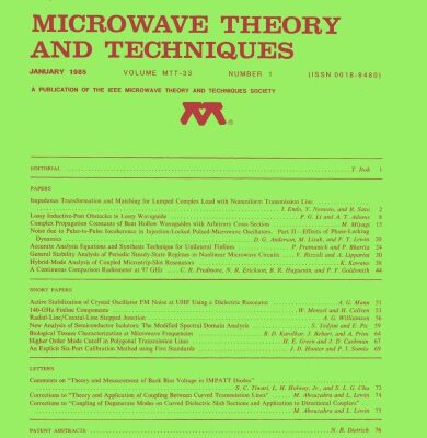 خرید و دانلود نسخه کامل کتاب IEEE MTT-V033-I01 (1985-01)