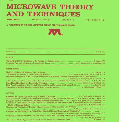 خرید و دانلود نسخه کامل کتاب IEEE MTT-V033-I04 (1985-04)