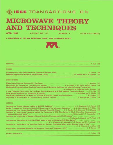 خرید و دانلود نسخه کامل کتاب IEEE MTT-V033-I04 (1985-04)_69094223752e2.jpeg خرید و دانلود نسخه کامل کتاب IEEE MTT-V033-I04 (1985-04)