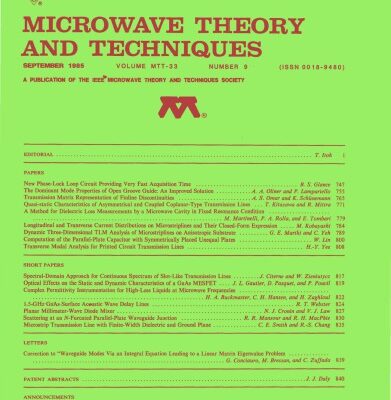 خرید و دانلود نسخه کامل کتاب IEEE MTT-V033-I09 (1985-09)