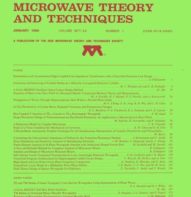 خرید و دانلود نسخه کامل کتاب IEEE MTT-V034-I01 (1986-01)