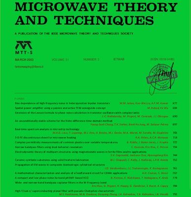 خرید و دانلود نسخه کامل کتاب IEEE MTT-V051-I03 (2003-03