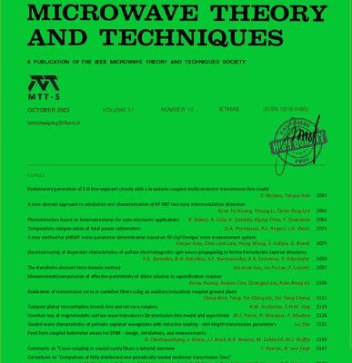 خرید و دانلود نسخه کامل کتاب IEEE MTT-V051-I10 (2003-10)