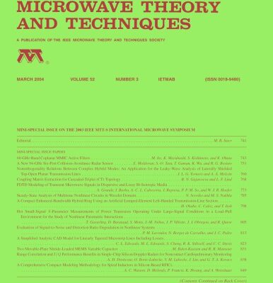 خرید و دانلود نسخه کامل کتاب IEEE MTT-V052-I03 (2004-03)