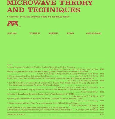خرید و دانلود نسخه کامل کتاب IEEE MTT-V052-I06 (2004-06)