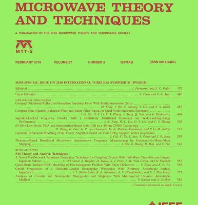 خرید و دانلود نسخه کامل کتاب IEEE MTT-V067-I02 (2019-02)