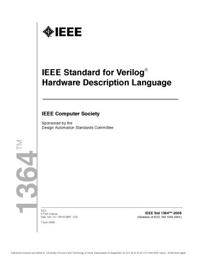 خرید و دانلود نسخه کامل کتاب IEEE Standard for Verilog ® Hardware Description Language_69062ce3af7ab.jpeg خرید و دانلود نسخه کامل کتاب IEEE Standard for Verilog ® Hardware Description Language