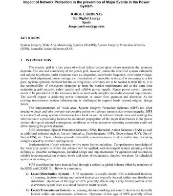 خرید و دانلود نسخه کامل کتاب Impact of Network Protection in the prevention of Major Events in the Power System