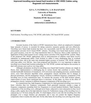 خرید و دانلود نسخه کامل کتاب Improved travelling wave based fault location in VSC HVDC Cables using Rogowski coil measurements