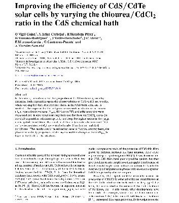 خرید و دانلود نسخه کامل کتاب Improving the efficiency of CdS-CdTe