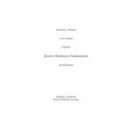 خرید و دانلود نسخه کامل کتاب Instructor’s Manual to accompany Electric Machinery Fundamentals