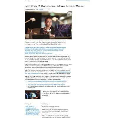 خرید و دانلود نسخه کامل کتاب Intel® 64 and IA-32 Architectures Software Developer Manuals: Web table of contents
