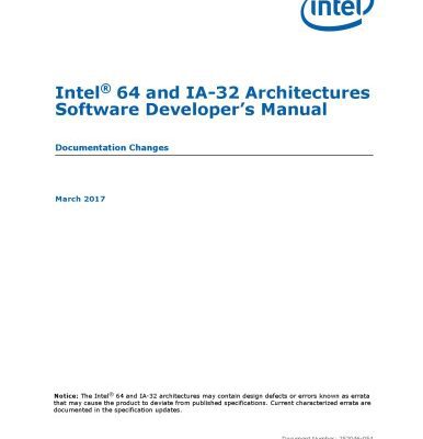 خرید و دانلود نسخه کامل کتاب Intel® 64 and IA-32 Architectures Software Developer’s Manual: Documentation Changes
