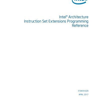 خرید و دانلود نسخه کامل کتاب Intel® Architecture Instruction Set Extensions Programming Reference