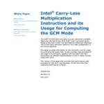 خرید و دانلود نسخه کامل کتاب Intel® Carry-Less Multiplication Instruction and its Usage for Computing the GCM Mode