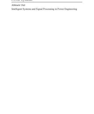 خرید و دانلود نسخه کامل کتاب Intelligent systems and signal processing in power engineering: with 36 tables