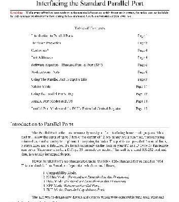 خرید و دانلود نسخه کامل کتاب Interfacing the standard parallel port