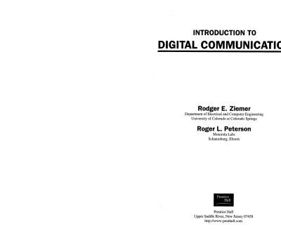 خرید و دانلود نسخه کامل کتاب Introduction to Digital Communication