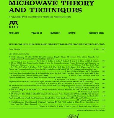خرید و دانلود نسخه کامل کتاب [Journal] IEEE Transactions on Microwave Theory and Techniques. Vol. 64. No 4