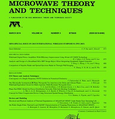 خرید و دانلود نسخه کامل کتاب [Journal] IEEE Transactions on Microwave Theory and Techniques. Vol. 64. No 3