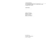 خرید و دانلود نسخه کامل کتاب Linguistics: an introduction to language and communication
