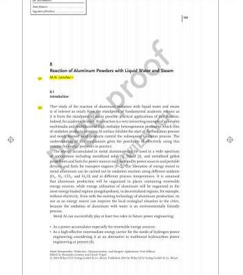 خرید و دانلود نسخه کامل کتاب M.N. Larichev, Reaction of Aluminum Powders with Liquid Water and Steam