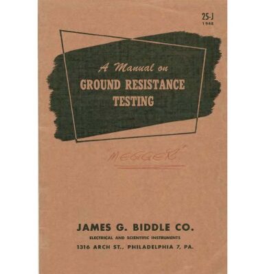 خرید و دانلود نسخه کامل کتاب Manual of Ground Resistance Testing – with Your Megger – Biddle