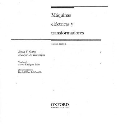 خرید و دانلود نسخه کامل کتاب Máquinas eléctricas y transformadores