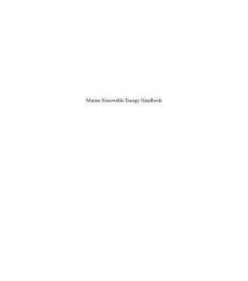 خرید و دانلود نسخه کامل کتاب Marine Renewable Energy Handbook