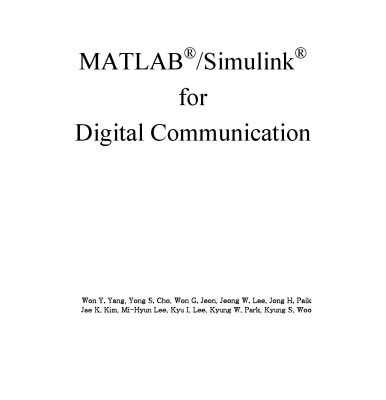 خرید و دانلود نسخه کامل کتاب MATLAB/Simulink for digital communication
