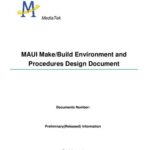 خرید و دانلود نسخه کامل کتاب MAUI Make/Build Environment and Procedures Design Document