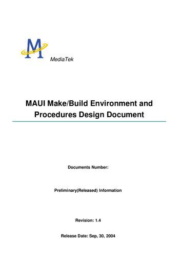 خرید و دانلود نسخه کامل کتاب MAUI Make/Build Environment and Procedures Design Document_690683914463e.jpeg خرید و دانلود نسخه کامل کتاب MAUI Make/Build Environment and Procedures Design Document